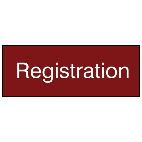 Accuform 8 in W x 3 in H, Engraved Plastic PSG916MR - main